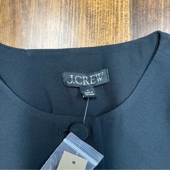 J. Crew Lady Jacket Mixi Mini Dress in Black Size 4 NWT - Picture 7 of 12